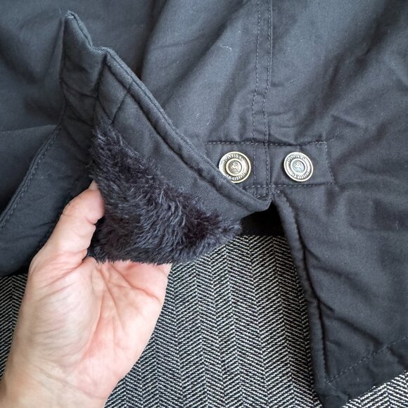 Long Winter Coat Fleeced Parka Faux Fur Hood NEW! - Picture 12 of 16